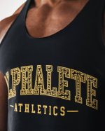 klær T442582 svart paisley print råskåret tank menn Alphalete - Bilde 5