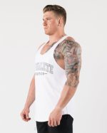 klær T442588 hvit aa råkuttet tank menn Alphalete - Bilde 3