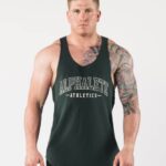 klær T442589 eviggrønn grønn aa råkuttet tank menn Alphalete