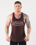 klær T442590 sangria rød aa råkuttet tank menn Alphalete