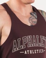 klær T442590 sangria rød aa råkuttet tank menn Alphalete - Bilde 5