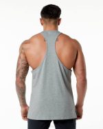 klær T442601 gråmelert emblem stringer menn Alphalete - Bilde 2