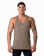 klær T442602 mokka brun emblem stringer menn Alphalete