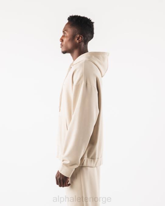 klær T442610 havsalt brun original jakke med full glidelås menn Alphalete - Bilde 3