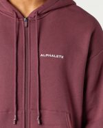 klær T442634 høstrød klassisk jakke med full glidelås menn Alphalete - Bilde 5