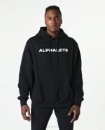 klær T442639 svart kjerne hettegenser menn Alphalete