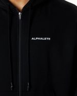 klær T442645 svart klassisk jakke med full glidelås menn Alphalete - Bilde 5