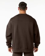 klær T442649 fudge brun klassisk mannskap menn Alphalete - Bilde 4