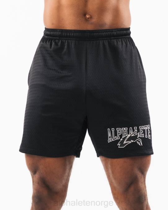 klaer_t442662_svart_sjoskall_ulvehode_mesh_kort_6_menn_alphalete.jpg klær T442662 svart/sjøskall ulvehode mesh kort 6" menn Alphalete - Bilde 1