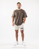 klær T442663 havskjell brun ldb mer mesh kort 6" menn Alphalete - Bilde 2