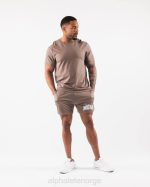 klær T442666 mokka brun ldb mer mesh kort 6" menn Alphalete - Bilde 2