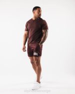 klær T442669 burgunder rød ldb mer mesh kort 6" menn Alphalete - Bilde 2