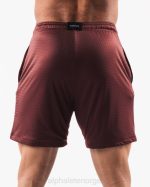 klær T442669 burgunder rød ldb mer mesh kort 6" menn Alphalete - Bilde 4