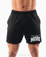 klær T442670 svart ldb mer mesh kort 6" menn Alphalete