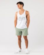 klær T442679 salvie grønn studio kort 6" menn Alphalete - Bilde 4