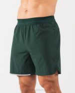 klær T442680 eviggrønn grønn studio kort 6" menn Alphalete - Bilde 3