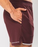 klær T442681 sangria rød studio kort 6" menn Alphalete - Bilde 5