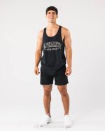klær T442683 svart/sølv studio kort 6" menn Alphalete - Bilde 4