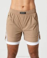 klær T442687 chai brun uendelig hastighet kort 5,5" menn Alphalete