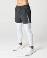 klær T442692 skygge grå infinity 2-i-1 hastighet kort 5,5" menn Alphalete - Bilde 3