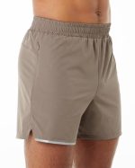 klær T442696 mokka brun kjerne skritt kort 5" menn Alphalete - Bilde 3