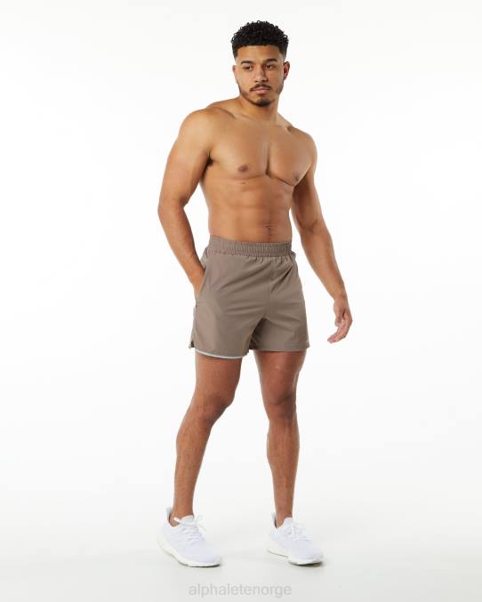 klær T442696 mokka brun kjerne skritt kort 5" menn Alphalete - Bilde 6