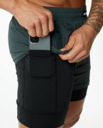 klær T442708 jegergrønn uendelig hastighet kort 5,5" menn Alphalete - Bilde 5