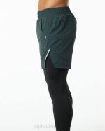 klær T442709 jegergrønn infinity 2-i-1 hastighet kort 5,5" menn Alphalete - Bilde 6