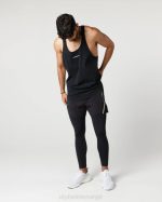 klær T442710 svart infinity 2-i-1 hastighet kort 5,5" menn Alphalete - Bilde 2