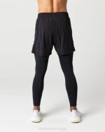 klær T442710 svart infinity 2-i-1 hastighet kort 5,5" menn Alphalete - Bilde 4