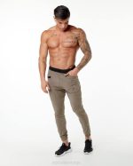 klær T442736 mokka brun studio bukse menn Alphalete - Bilde 3