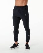 klær T442742 svart/sølv studio bukse menn Alphalete