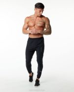 klær T442742 svart/sølv studio bukse menn Alphalete - Bilde 3