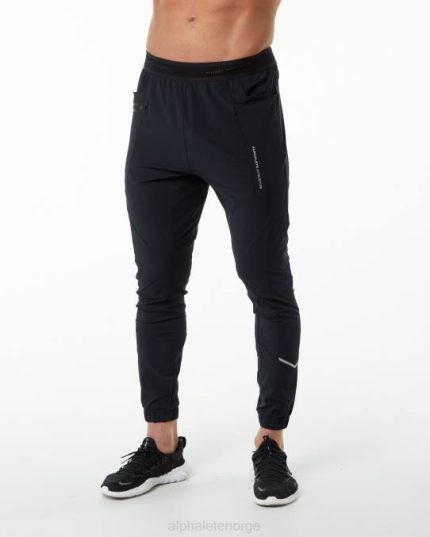 klær T442742 svart/sølv studio bukse menn Alphalete