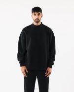 klær T442753 svart opprinnelse mock neck ls menn Alphalete