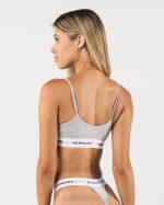 klær T44286 gråmelert akutt cami bralette kvinner Alphalete - Bilde 3