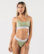 klær T44288 salvie grønn akutt cami bralette kvinner Alphalete