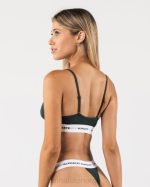 klær T44291 eviggrønn grønn akutt bralette kvinner Alphalete - Bilde 3
