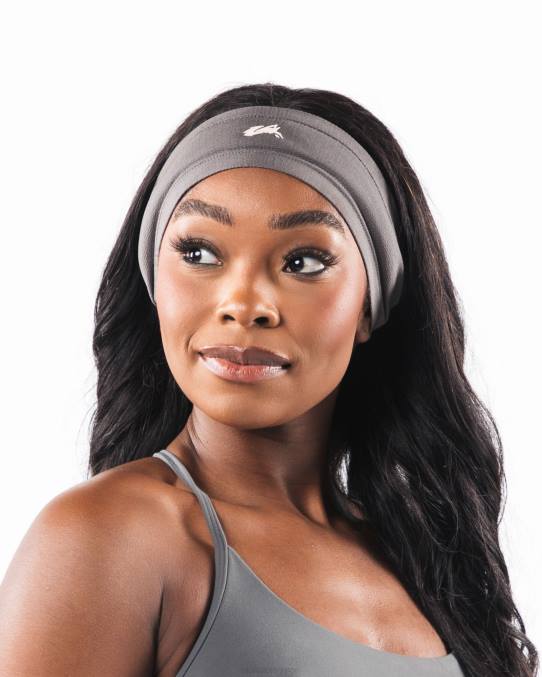 tilbehør T442476 støvete betonggrå wolf head airtech pannebånd unisex Alphalete - Bilde 3