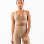klær T442102 chai brun stratus bh kvinner Alphalete