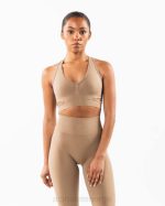 klær T442102 chai brun stratus bh kvinner Alphalete