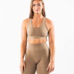 klær T442103 chai brun forsterke BH kvinner Alphalete
