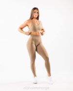 klær T442103 chai brun forsterke BH kvinner Alphalete - Bilde 4