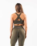 klær T442107 eikegrønn forsterke BH kvinner Alphalete - Bilde 2