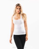 klær T442159 hvit sømløs racerback tank kvinner Alphalete
