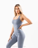 klær T442160 fortsatt vannblått sømløs racerback tank kvinner Alphalete - Bilde 3