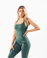 klær T442161 salvie grønn sømløs racerback tank kvinner Alphalete - Bilde 3