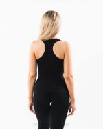 klær T442164 svart sømløs racerback tank kvinner Alphalete - Bilde 4
