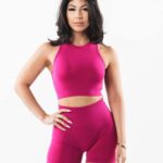 klær T442166 magenta rosa stratus avlingstank kvinner Alphalete