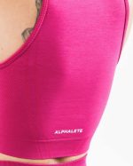 klær T442166 magenta rosa stratus avlingstank kvinner Alphalete - Bilde 5